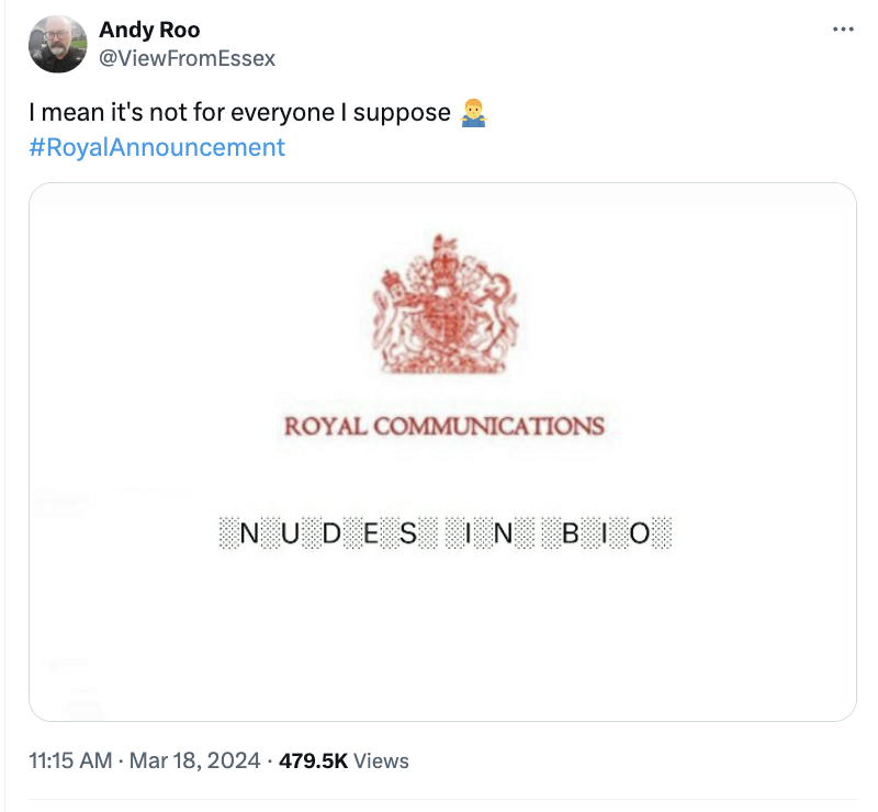 web page - Andy Roo I mean it's not for everyone I suppose Royal Communications Nudes In Bio Views .